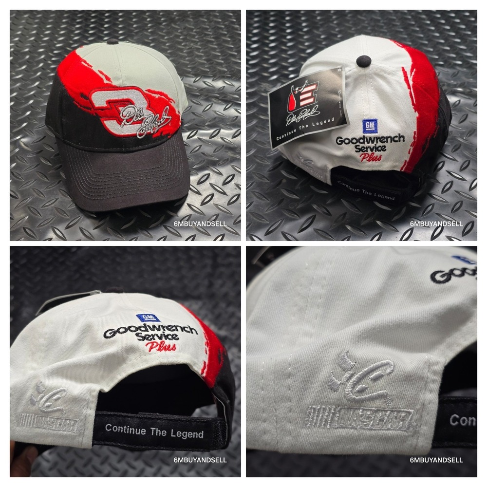 Vintage 1990s Chase‎ Authentics Dale Earnhardt Sr #3 Splash Strap Back Hat NWT